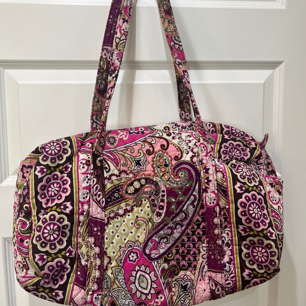 Vera Bradley Very Berry Paisley Small Duffel Bag